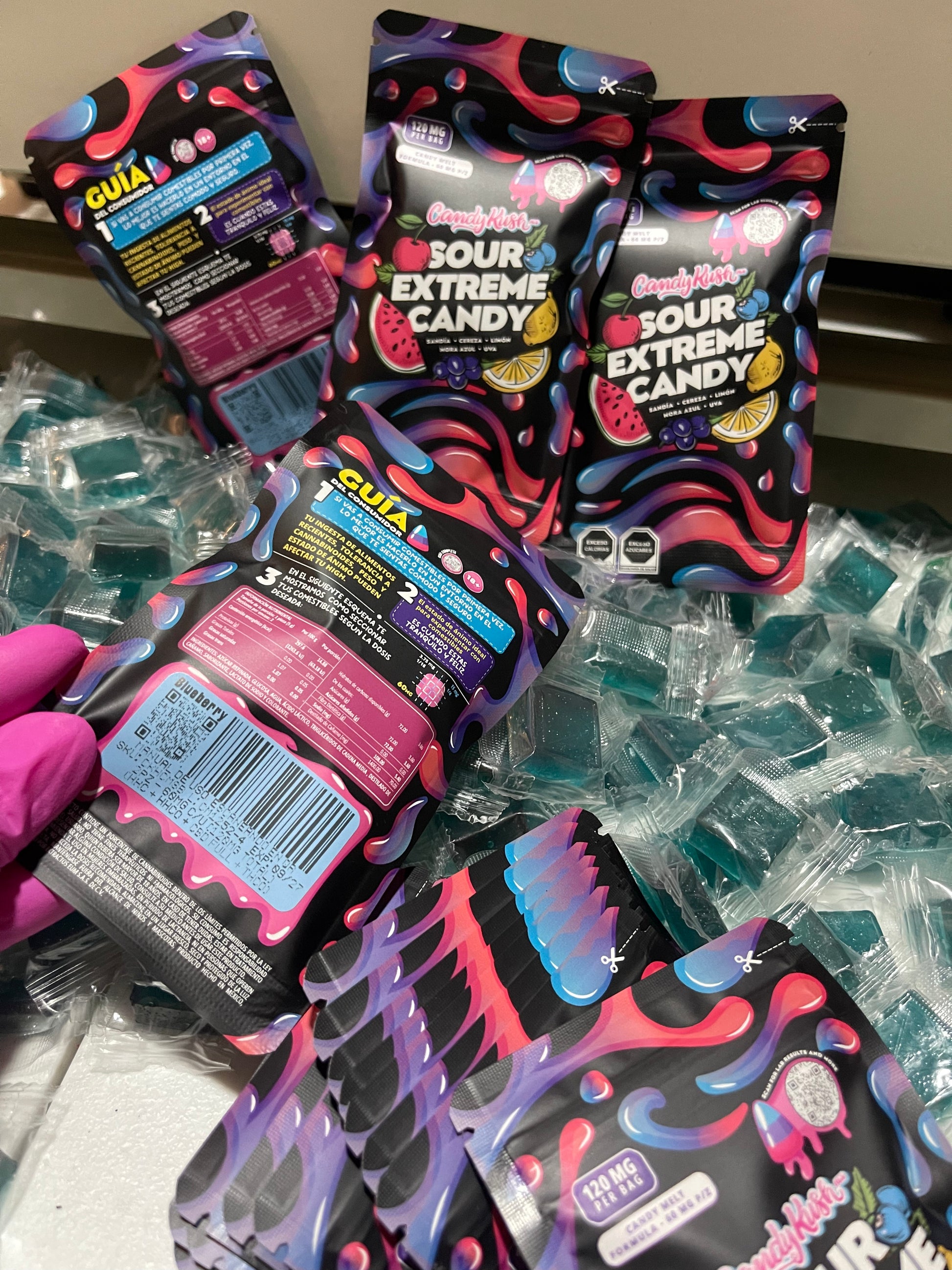 Sour Candy 120mg - Caramelos Ácidos CandyKush | EXTRACTOS EUM