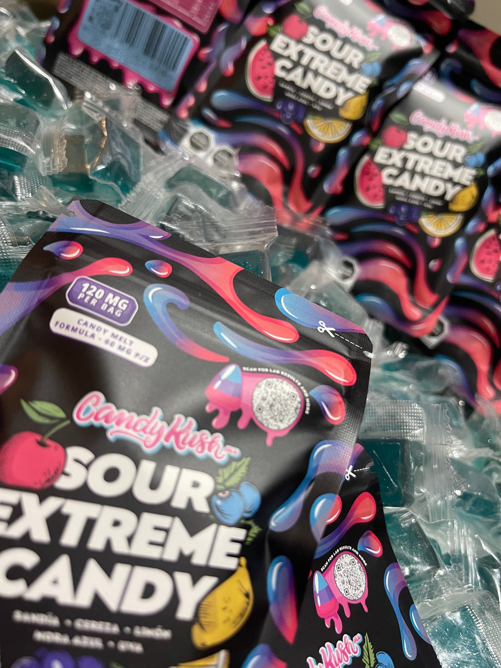 Sour Candy 120mg - Caramelos Ácidos CandyKush | EXTRACTOS EUM
